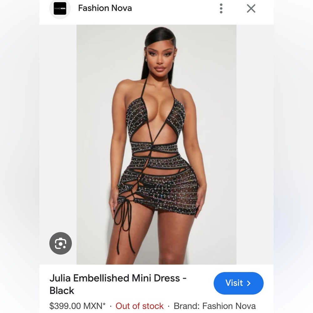 Julia Embellished Mini Dress